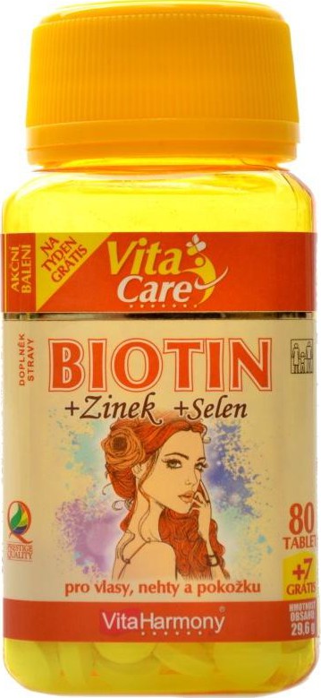 BIOTINA + Zinc + Selenio 80 tab | Vitaharmonía