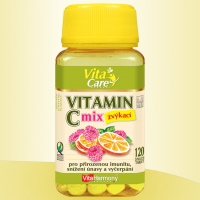 Vitamina C 100 mg MIX, naranja y frambuesa - 120 masticables. tbl | VitaHarmony