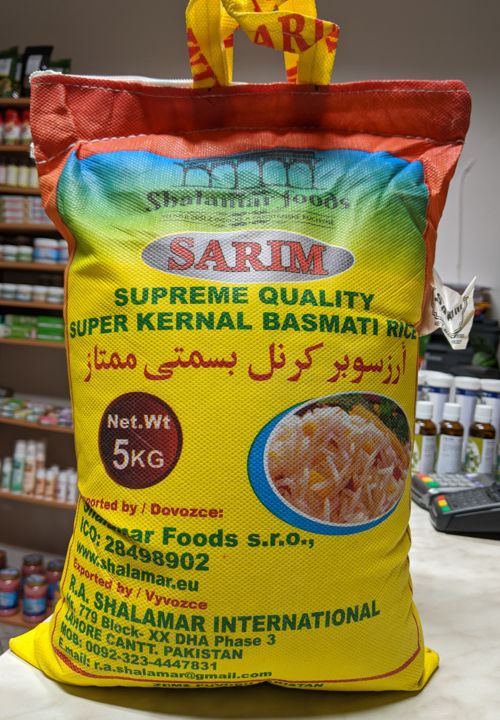 ARROZ BASMATI SUPER KERNAL SARIM 5KG