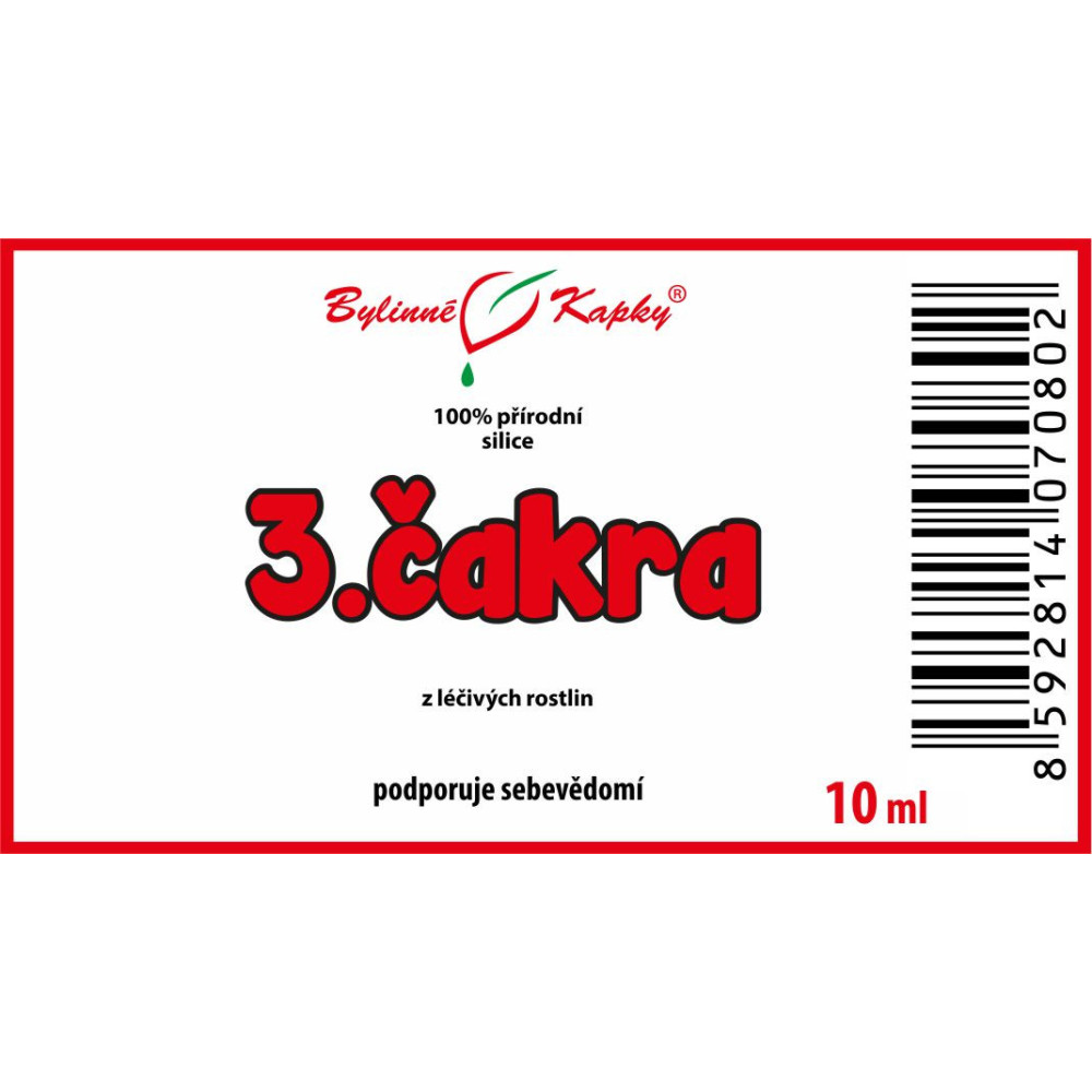 3er chakra - aceite esencial 100% natural - mezcla de aceites 10 ml | Gotas de hierbas