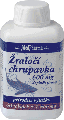 Cartílago de tiburón 600 mg, 67 cápsulas | MedPharma