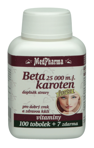 BETA CAROTENO 25.000 MJ - 107 TOB. | MEDIFARMA