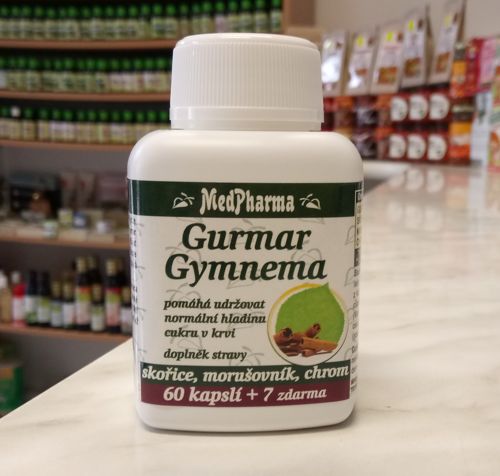GURMAR GYMNEMA canela, morera, cromo 67 kps | medfarma