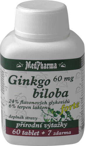 GINKGO BILOBA 60 MG - FORTE - 67 TBL. | MEDIFARMA