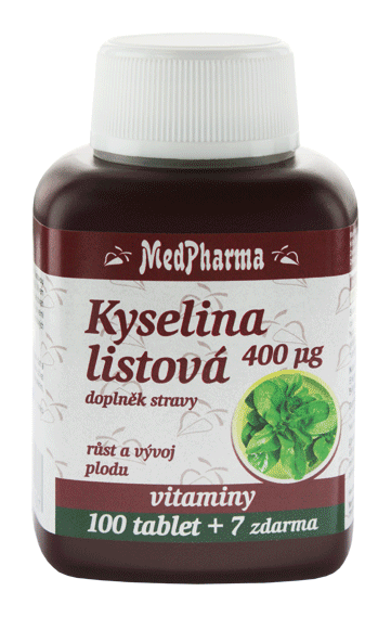 ÁCIDO FÓLICO 400 µG - 107 TBL. | MEDPHARMA