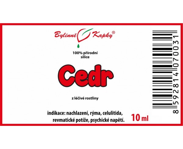 CEDR aceite esencial 100% natural 10ml | Gotas de hierbas