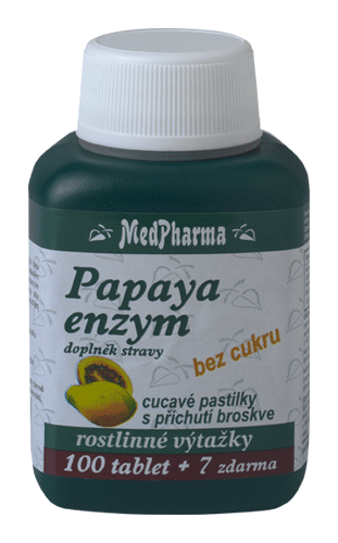 ENZIMA DE PAPAYA - LASTICKS SIN AZÚCAR - 107 TBL. | MEDIFARMA