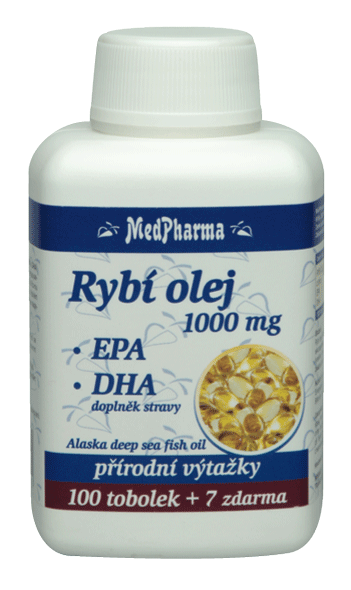 Aceite de pescado 1000 mg - EPA + DHA mg, 107 cápsulas | MedPharma